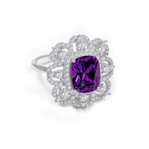 New! Anna Zuckerman Simulated Amethyst Ring